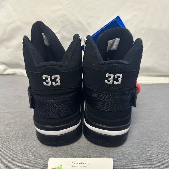 PATRICK EWING 9.5 MENS SNEAKERS 33 CONCEPT HI BLACK WHITE BASKETBALL SHOES CHARM - Picture 14 of 16